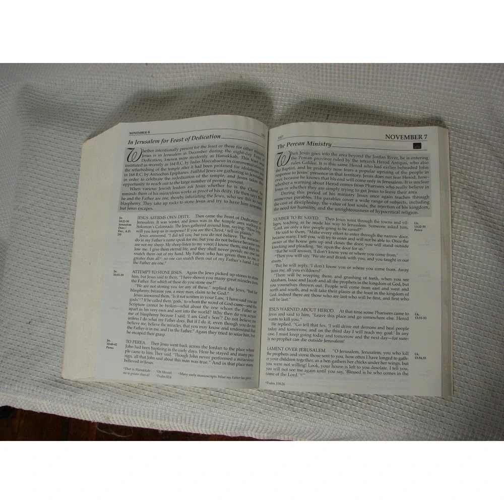 The Daily Bible Large Print Edition New International Version NIV Chronological